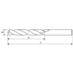 DRILL NWKb 12,4 HSS DIN 340 BHH - zdjęcie 2