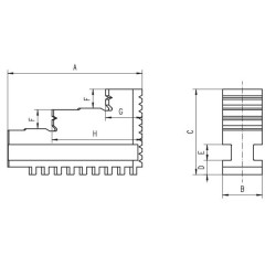 Soft Solid Jaws Outside Clamping 3200-100/3 - zdjęcie 2