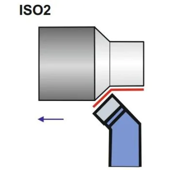 Turning tool NNZc 10X10 S20/P20 ISO 2R