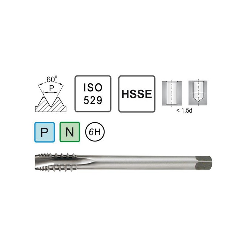 M12 Machine Threader for Aluminum HSSE Fra.