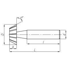 End Mill NFRe 25/70 st. DIN 1833 HSS - zdjęcie 2