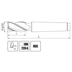 End mill 14 mm HSS - Cutting-tools24.com - photo 1