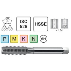 Machine Thread M9 ISO 529 C HSSE Inox.