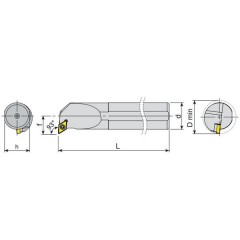 Turning Tool S20R SDUCR 11 AKKO - zdjęcie 3