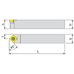 Turning Tool SSDCN 20X20 12 AKKO - zdjęcie 3