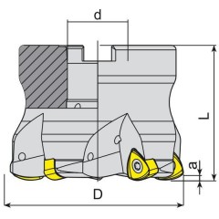 Rough Tool Holder HIGH FEED D-050 Z-3 AKKO - zdjęcie 2