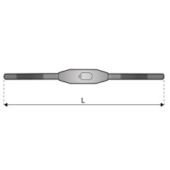 Tap wrench M1 to M8 - Steel with level - photo 1