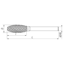 Carbide rotary burr drip E 1222 M06 - Artykuły Techniczne - photo 1