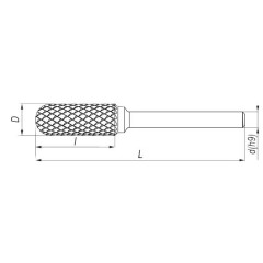 Carbide rotary burr rounded C 1625 M06 - Artykuły Techniczne - photo 1