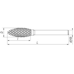 Carbide rotary burr flame H 1232 M06 - Artykuły Techniczne - photo 1