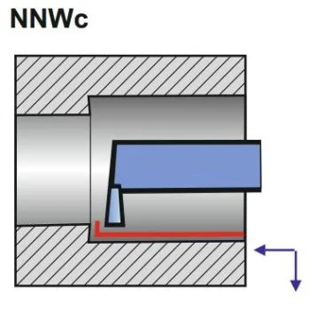 Turning tool NNWc 16X16 SW7 ISO 11