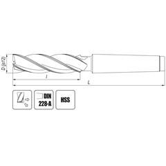 End mill 40 mm long HSS - Cutting-tools24.com - photo 1