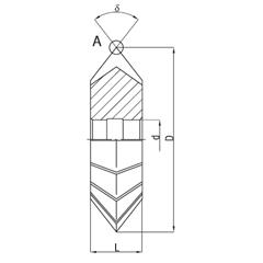 Double angle milling cutter 50/45 DIN 847 HSS - Artykuły Techniczne - photo 1