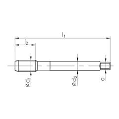 Tap UNF 1 1/2-12 DIN 374 HSS - zdjęcie 2