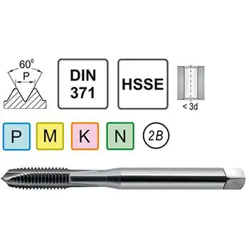 UNS 1/4-40 DIN 371 B HSSE tapping tool