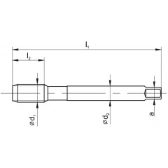 Machine Tap M12 DIN 376 C HSSE FRA - zdjęcie 3