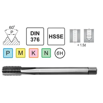 Machine Tap M12 LH DIN 376 C HSSE Fanar