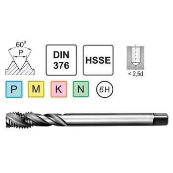 Machine Tap M2.5 DIN 376/35 C HSSE Fra