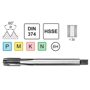 Machine Tap M18x1.5 DIN 374 B HSSE