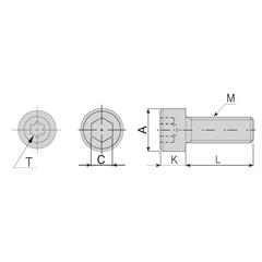 Śruba 2504 M5x12 Akko-49815