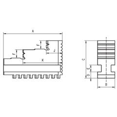 Szczęki Jednolite Wewnętrzne 315 3200/3 Sharp-49837