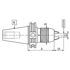 Uchwyt Wiertarski 7655 40 1-20 DIN 69871 A-47889