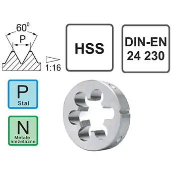 Die 1/2-14 HSS NPT DIN 24230