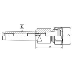 Oprawka zaciskowa 7711-4 ER-25 DIN-228-42336