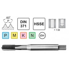 Machine Thread M4 DIN 371 C HSSE - Through-hole.