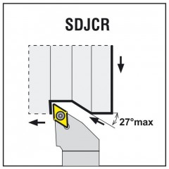 Turning Tool SDJCR 25X25 M11 AKKO - zdjęcie 2