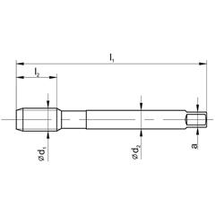 Gwintownik Maszynowy M3 DIN 376 B HSSE-50535