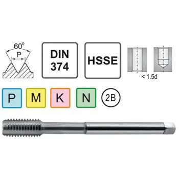 UNEF 3/8-32 DIN 374 C HSSE threader