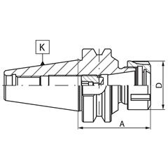 Oprawka zaciskowa 7626 40 70 ER32 MAS 403 BT-46965