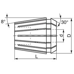 Zestaw Tulejek Zaciskowych ER-16 10 szt DIN-6499-50984