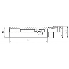 Clamp holder ER20 Fi 20 mm - 7812 DIN 1835 - photo 1