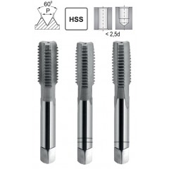 UNC 9/16-12 HSS Hand Taps - 3 Pieces