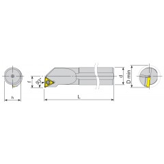 Lathe knife S08 STUCR 09 Varel - Boring knife - photo 1