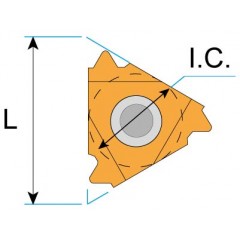 Metric thread insert internal 1.5 mm 16 IR Horn - photo 1