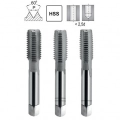 Hand Tapping M1,6 HSS - 3 piece.