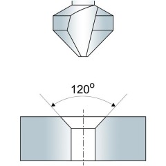 Countershink NWSb DIN 347-B 120/40 HSS - zdjęcie 3