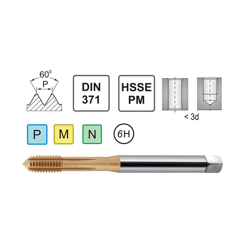 M4 DIN 371 C HSSE-PM punch - Fanar