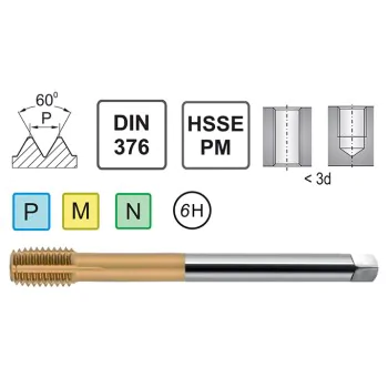 M12 DIN 376 C 6HX HSSE-PM WGN TN