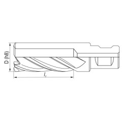 Core hole drill 60 HSS Short - image 1