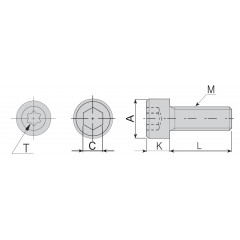 M4x18 Varel allen bolt - photo 3