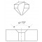 Conical countersink 30 75 degrees C HSS - photo 1