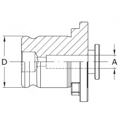 Threading coupling driver M8 DIN 371 FZS19 - photo 1