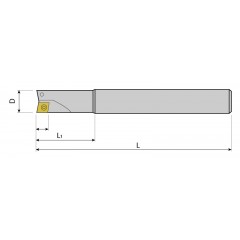 Folding cutter Fi 10 mm CCMT 0602 - L 120 mm Varel - photo 1