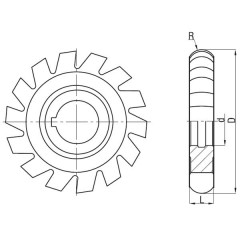 End Mill NFRa R 1,6 DIN 856 HSS - zdjęcie 2