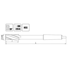 Roughing shell reamer 26.75 NRTa HSS - Artykuły Techniczne - image 1