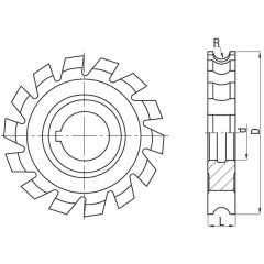 End Mill NFRb R 9,5 DIN 855 A HSS - zdjęcie 2